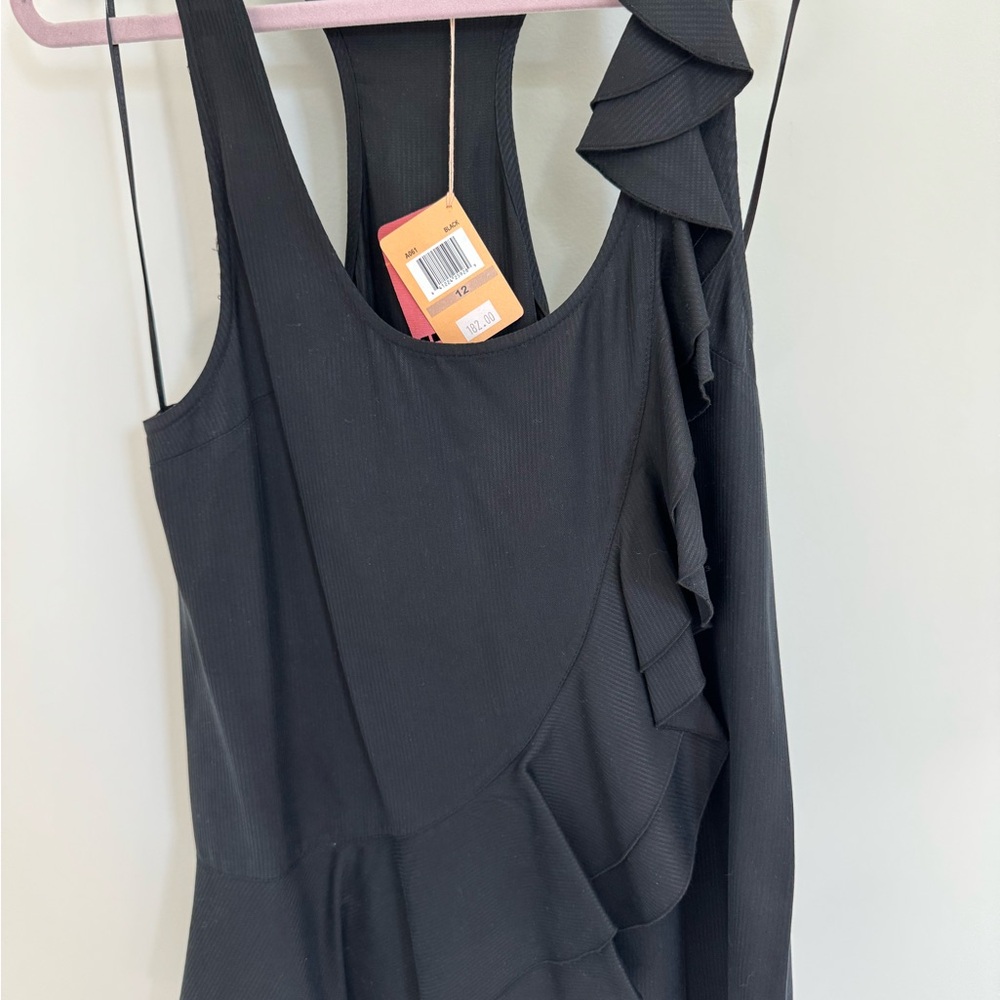 Ali Ro Black Ruffled Blouse